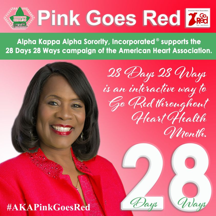 Pink Goes Red 28 Days 28 Ways Campaign AKA Omicron Delta Omega